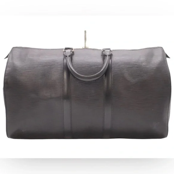 Louis Vuitton Black Epi Leather Keepall 45 - Picture 3 of 13